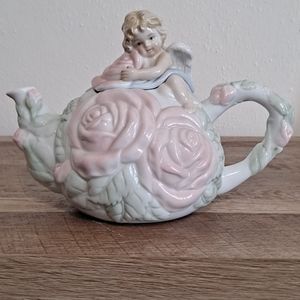 Avon porcelain angel teapot